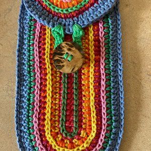 NEW Hand crocheted Glass Case